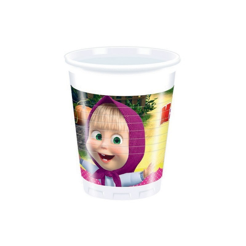 KIT COORDINATO MASHA E L'ORSO DECORAZIONI TAVOLA COMPLEANNO BAMBINA