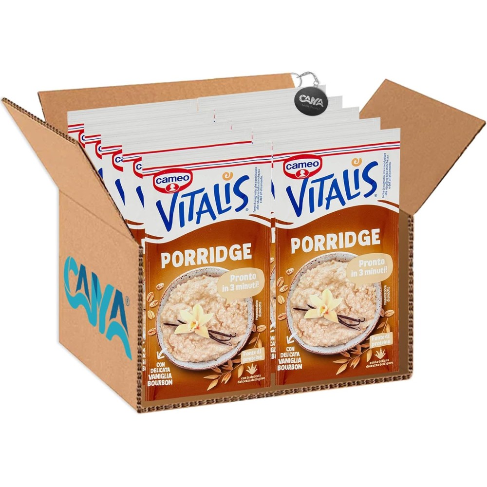 Cameo Vitalis Porridge Classico con Fiocchi d'Avena e Delicata Vaniglia Bourbon 54g