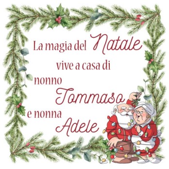 Cesto natalizio per i nonni personalizzabile con prodotti della tradizione