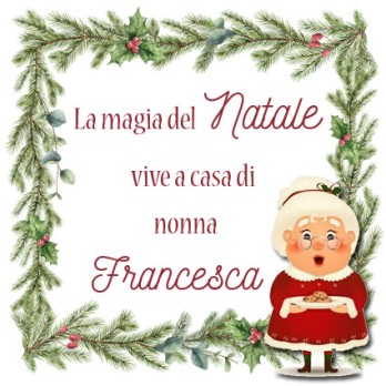 Cesto natalizio per la nonna personalizzabile con prodotti della tradizione
