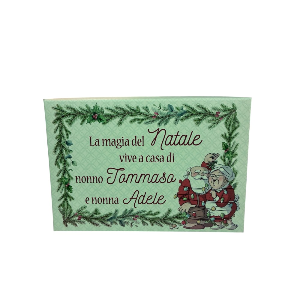Cesto natalizio per il nonno personalizzabile con prodotti della tradizione