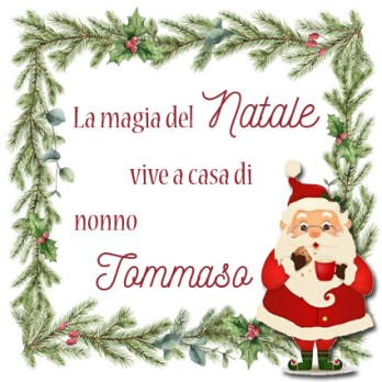 Cesto natalizio per il nonno personalizzabile con prodotti della tradizione