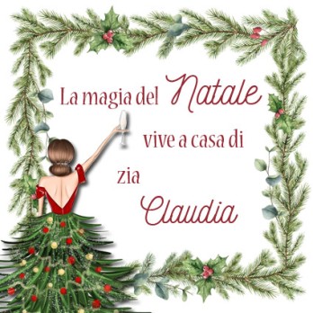 Cesto natalizio per la zia personalizzabile con prodotti della tradizione