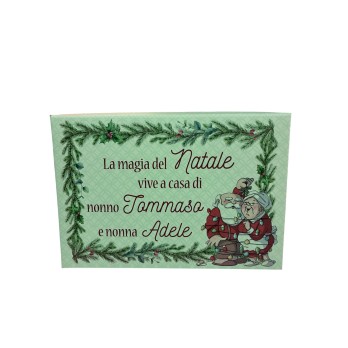 Cesto natalizio per lo zio personalizzabile con prodotti della tradizione