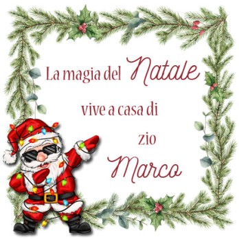 Cesto natalizio per lo zio personalizzabile con prodotti della tradizione