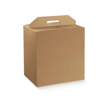 Box porta panettone + bottiglie 330 x 250 x 350 mm avana 138536