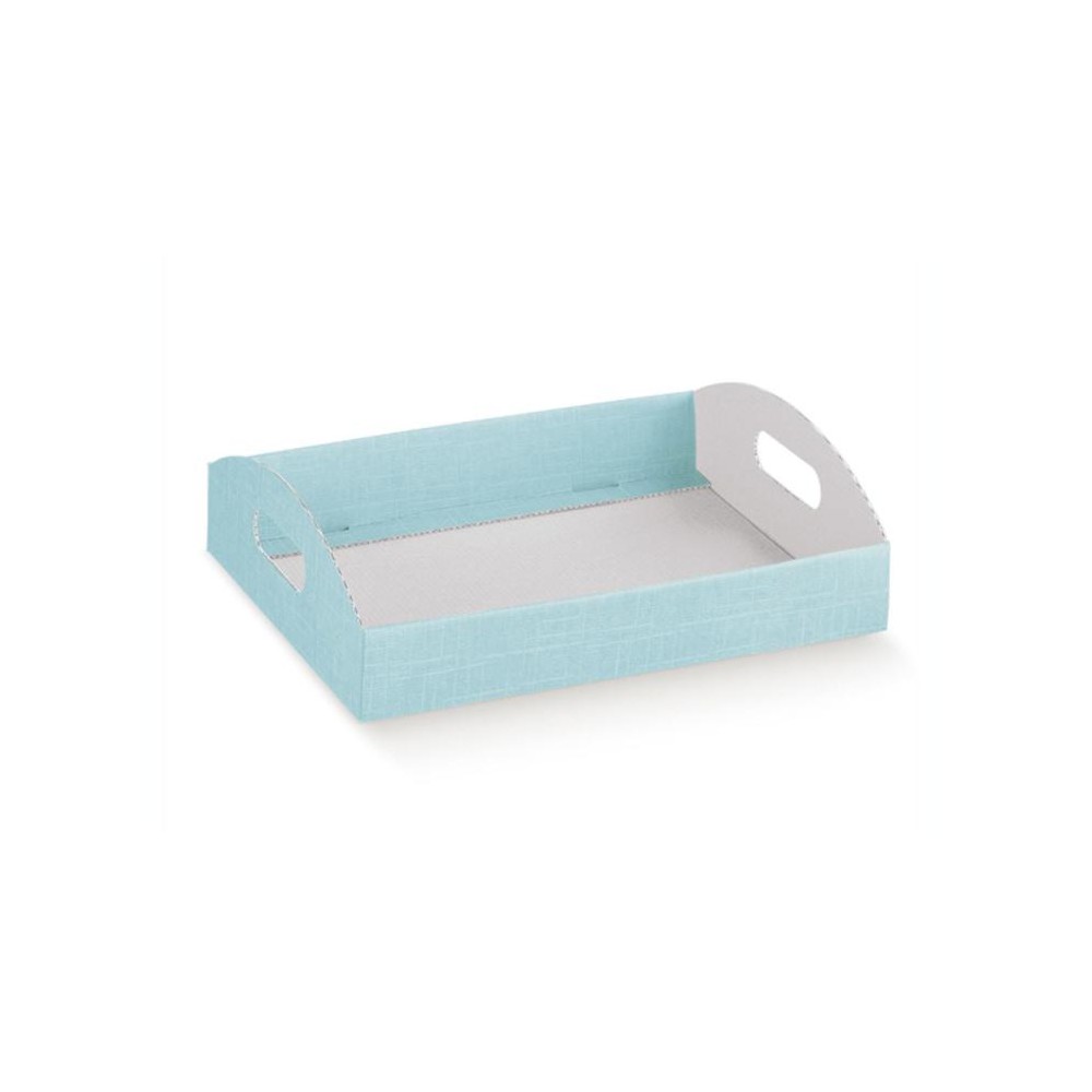 cesto vassoio celeste (da abbinare al crowner ) 112654  435 mm x 290 mm x 45 mm 12654
