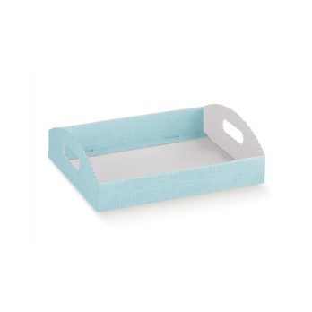 cesto vassoio celeste (da abbinare al crowner ) 112654  435 mm x 290 mm x 45 mm 12654