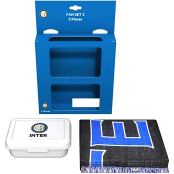 Calza della befana Tifoso Nerazzurro Inter con set portamerenda e sciarpa