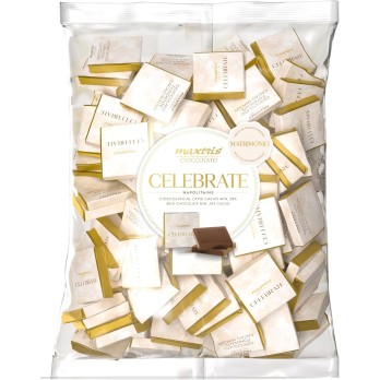 Cioccolatini Maxtris CELEBRATE MATRIMONIO, colore BIANCO, busta 1 kg