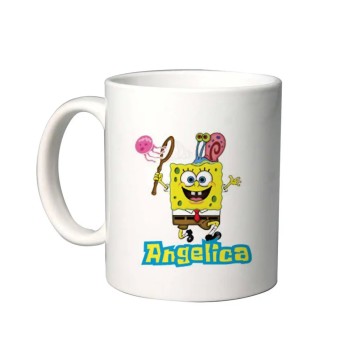 Calza della befana Spongebob Gr 170 + tazza personalizzabile