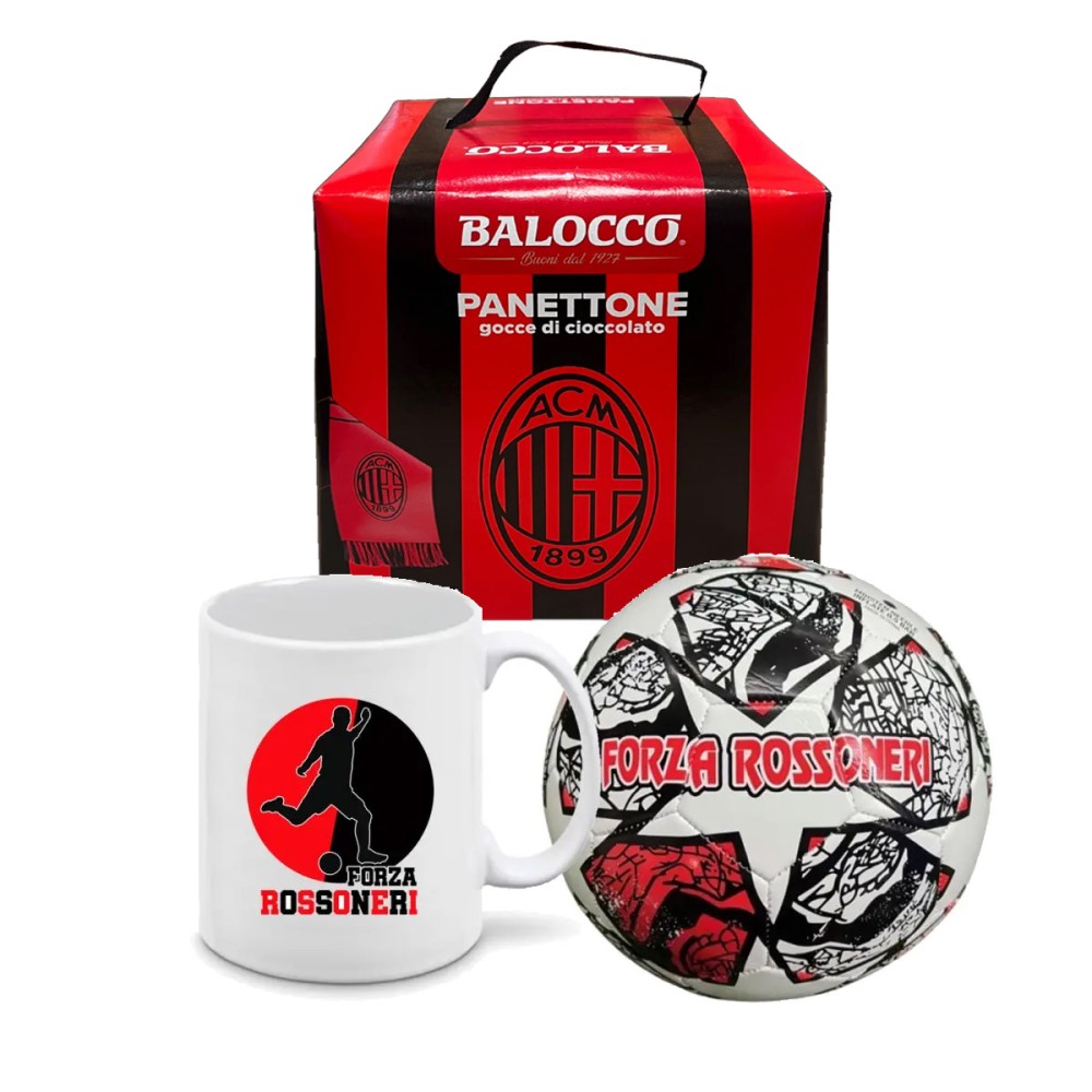 Panettone 500 g Balocco Milan + Pallone e tazza
