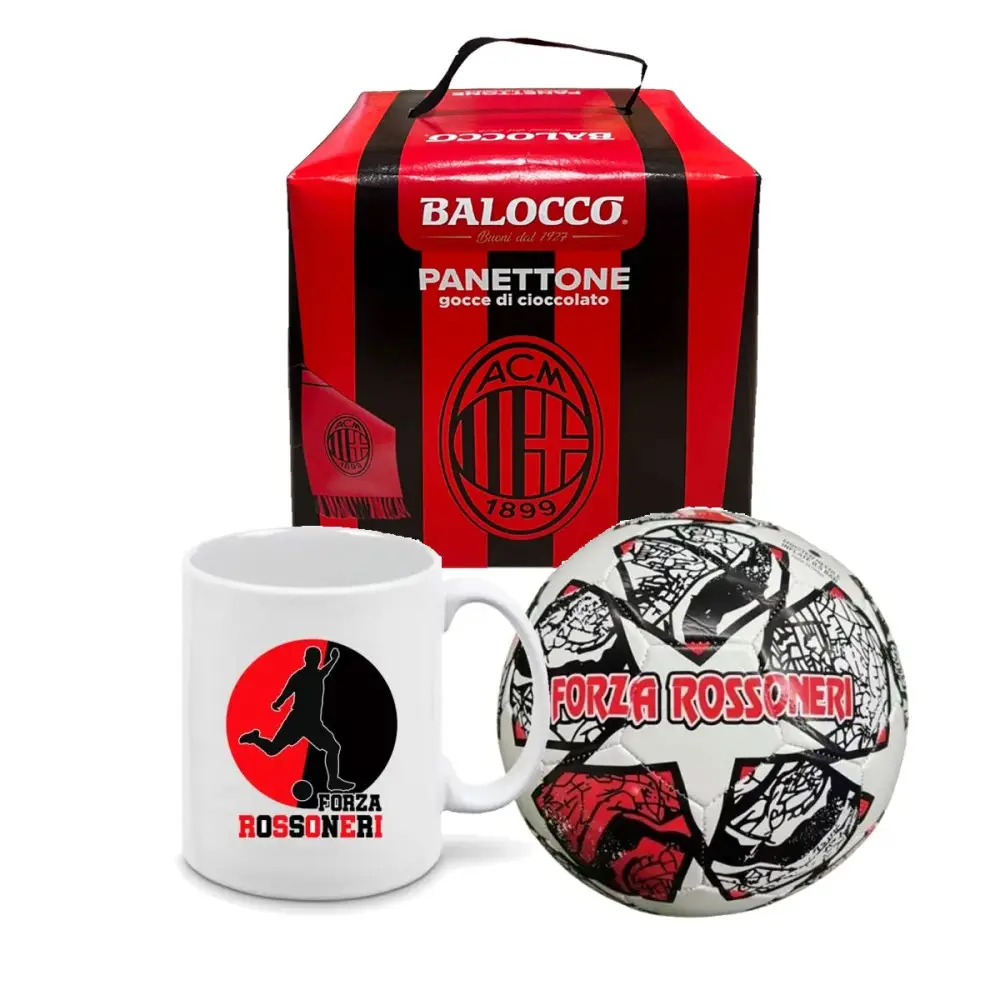 Panettone 500 g Balocco Milan + Pallone e tazza