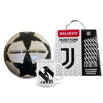 Panettone 500 g Balocco Juventus + Pallone e tazza