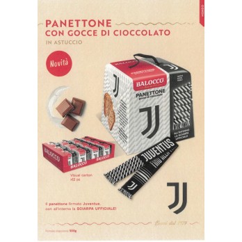 Panettone 500 g Balocco Juventus + Pallone e tazza