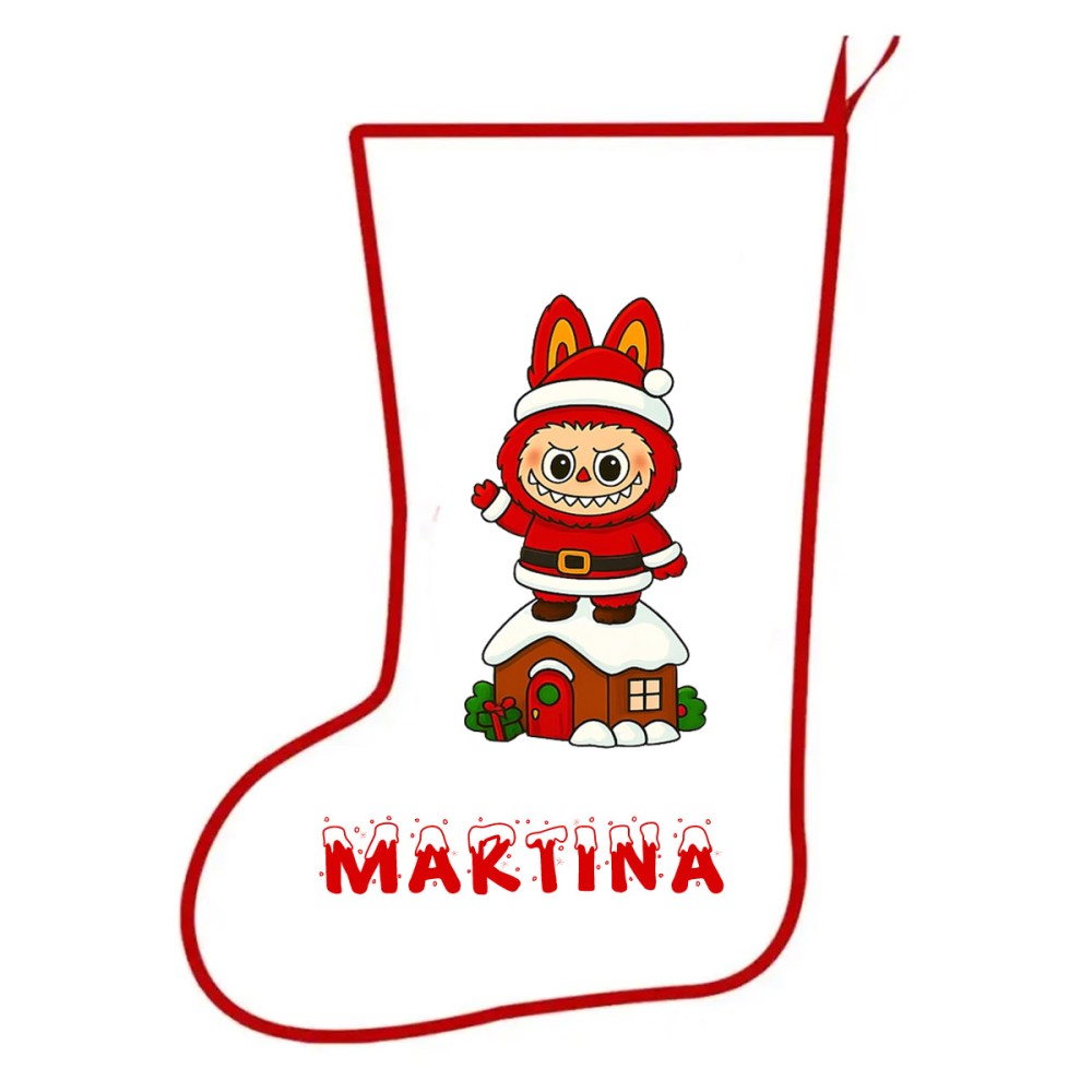 Calza della befana Labubu Personalizzabile