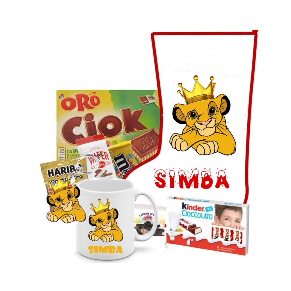 Calza Della Befana Simba Re Leone Personalizzabile kit Fai da te