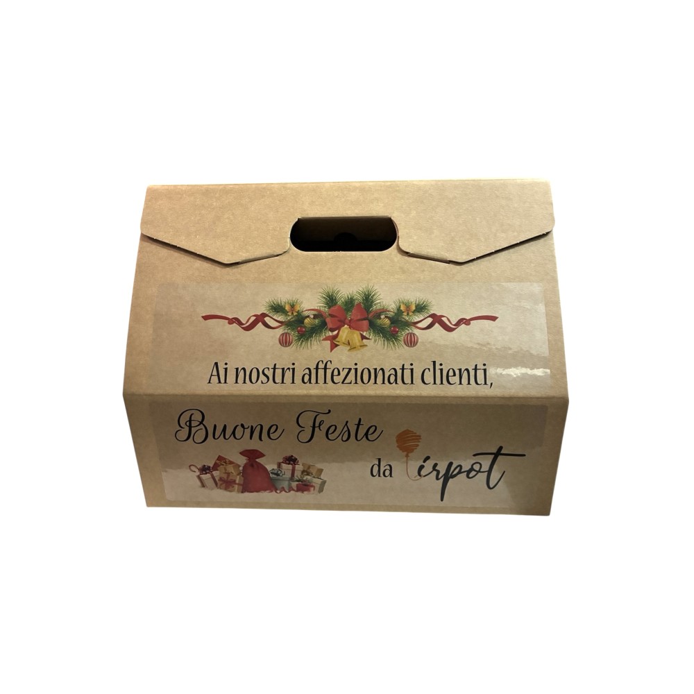 Cesto natalizio aziendale tradizionale regalo clienti personalizzabile