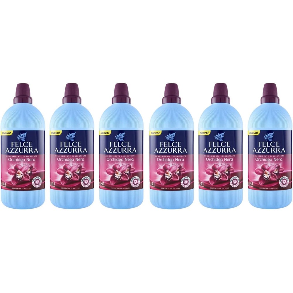 8 X Felce Azzurra Ammorbidente Concentrato Orchidea Nera Ammorbidente concentrato Orchidea nera – 41 lavaggi 1025 ml