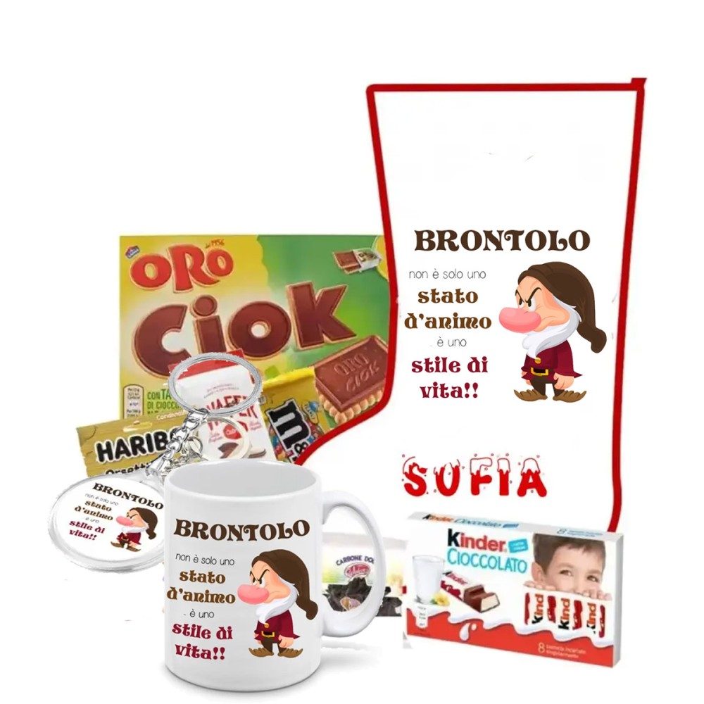 Calza Della Befana Brontolo Personalizzabile kit Fai da te