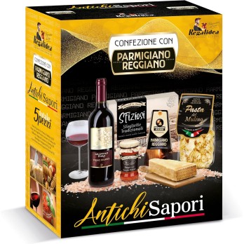 Cesto Natalizio Regalidea Antichi Sapori Parmigiano - 5 pezzi
