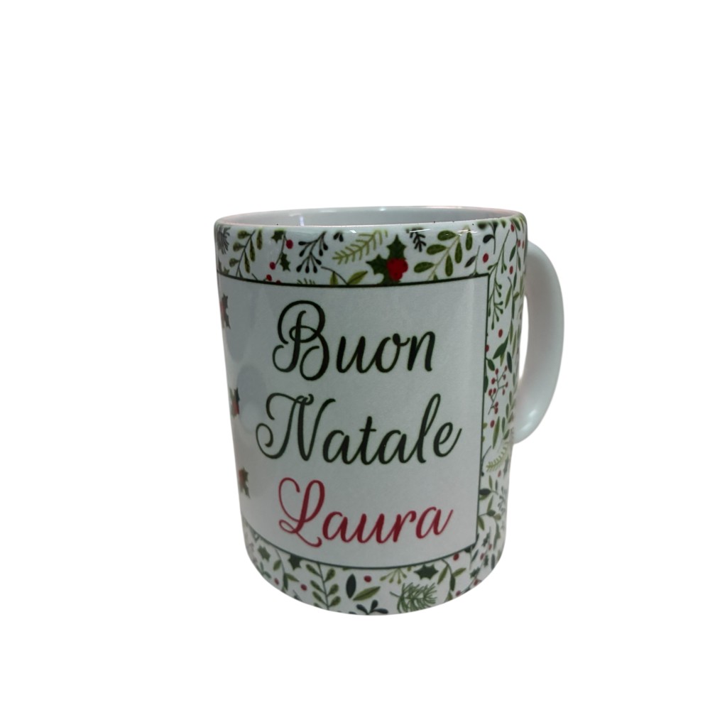 Tazza Natalizia Auguri Personalizzata con nome