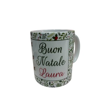 Tazza Natalizia Auguri Personalizzata con nome