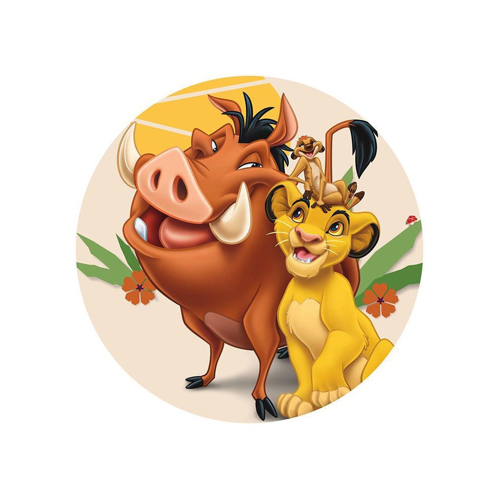 Adesivo tondo Simba Re Leone - 28 pz
