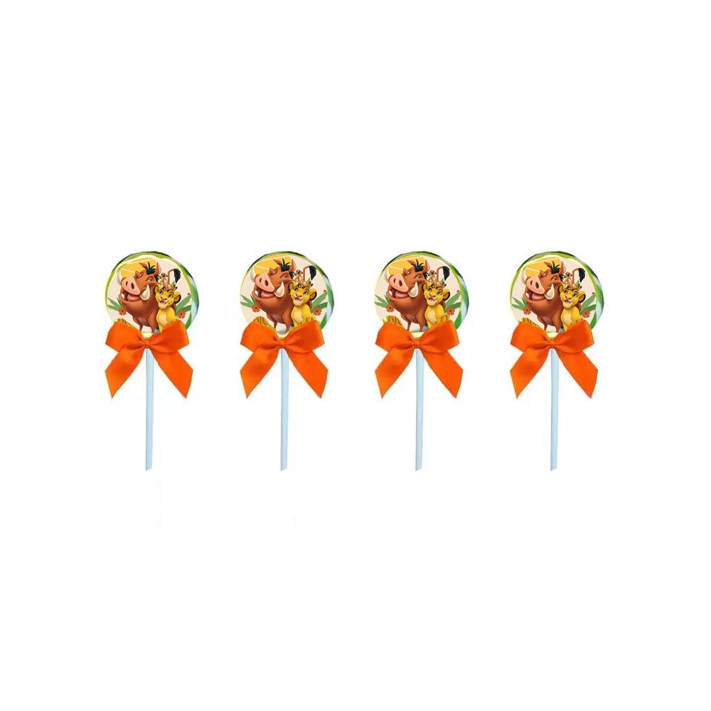 Lecca Lecca Simba Re Leone con Adesivi - 12 PZ