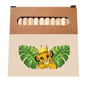Pastelli Astuccio Simba Re Leone con adesivi - 10 PZ