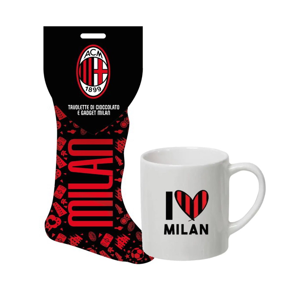 Calza della befana del tifoso AC MILAN + tazza personalizzabile