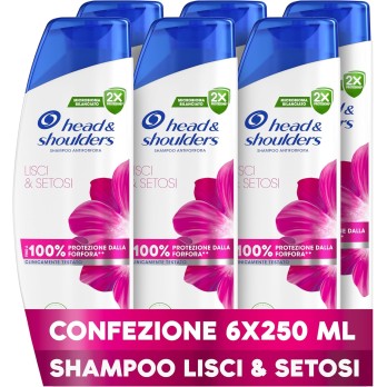 Head & Shoulders Shampoo Antiforfora Per Capelli Lisci & Setosi