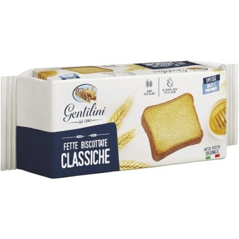 3 X Gentilini Fette Biscottate Classiche Spesse Dolci e Profumate 185g