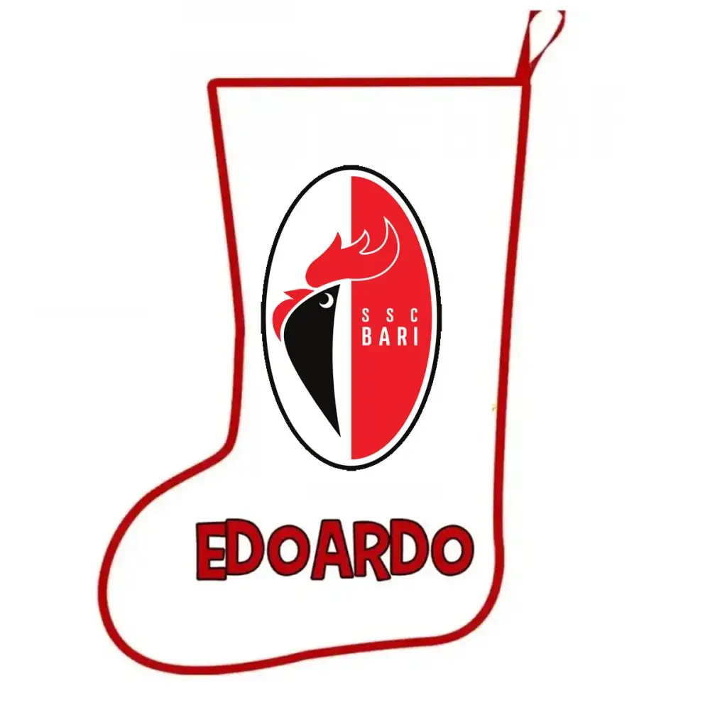 Calza della befana Bari Calcio Personalizzabile