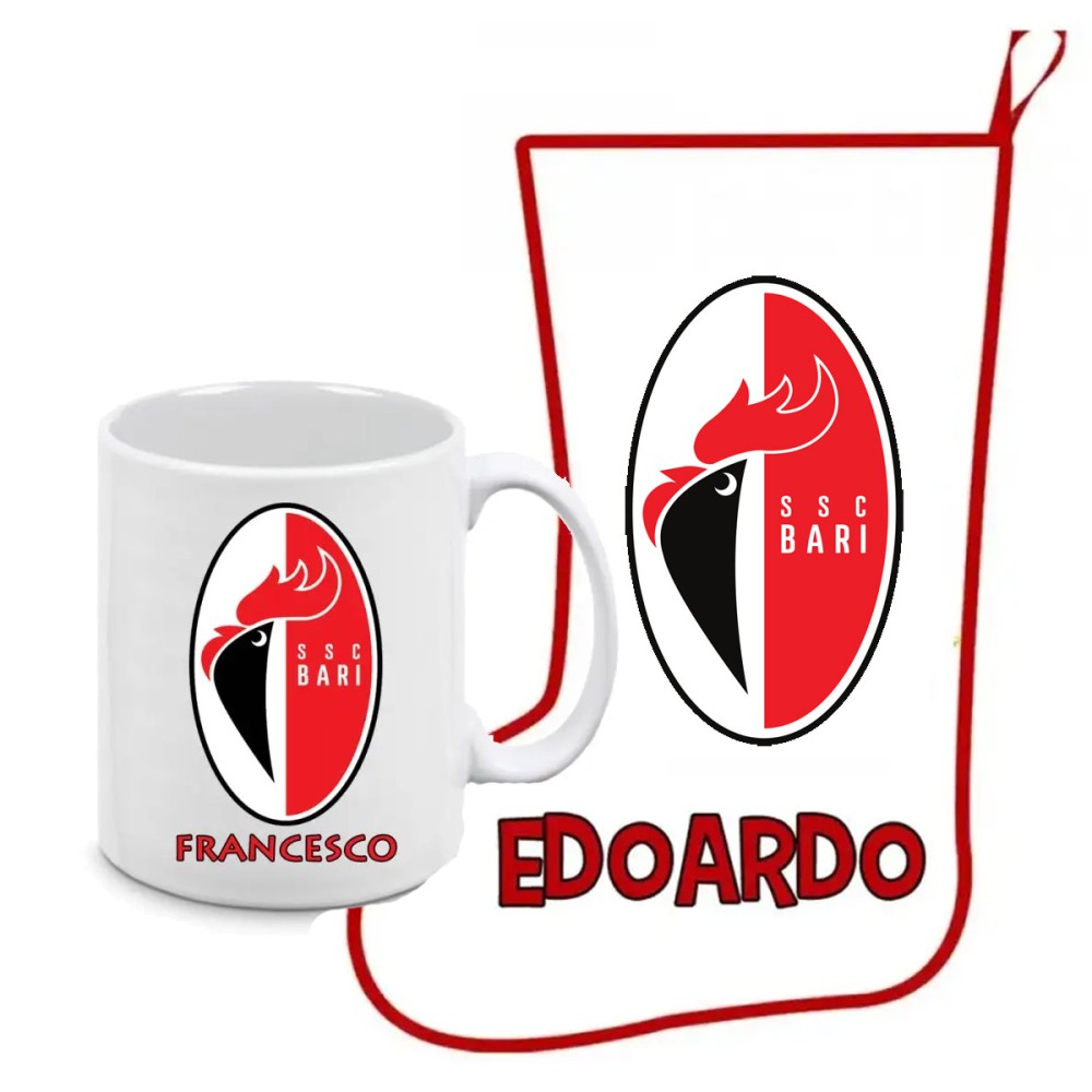 Calza della befana Bari Calcio + tazza Personalizzabile