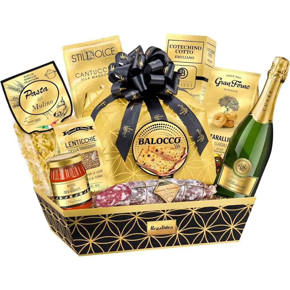 Cesto Natalizio Regalidea “Delizie” con Specialità Gastronomiche