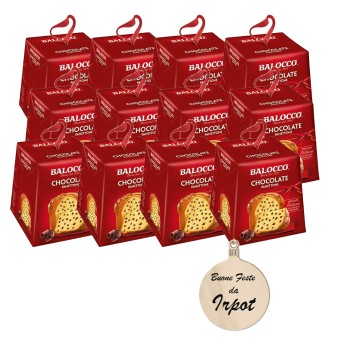 32 X Mini Panettone Balocco 80 gr + 32 tag in legno