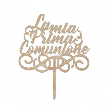 Cake Topper Personalizzabile In Legno
