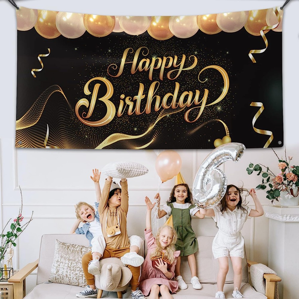 Striscione Banner in pvc personalizzabile per feste con occhielli