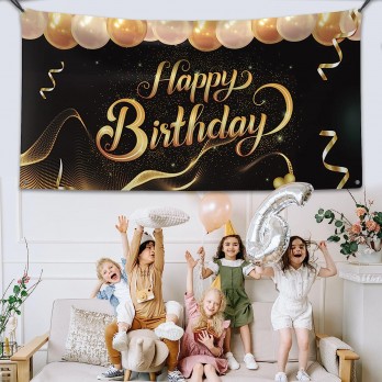 Striscione Banner in pvc personalizzabile per feste con occhielli