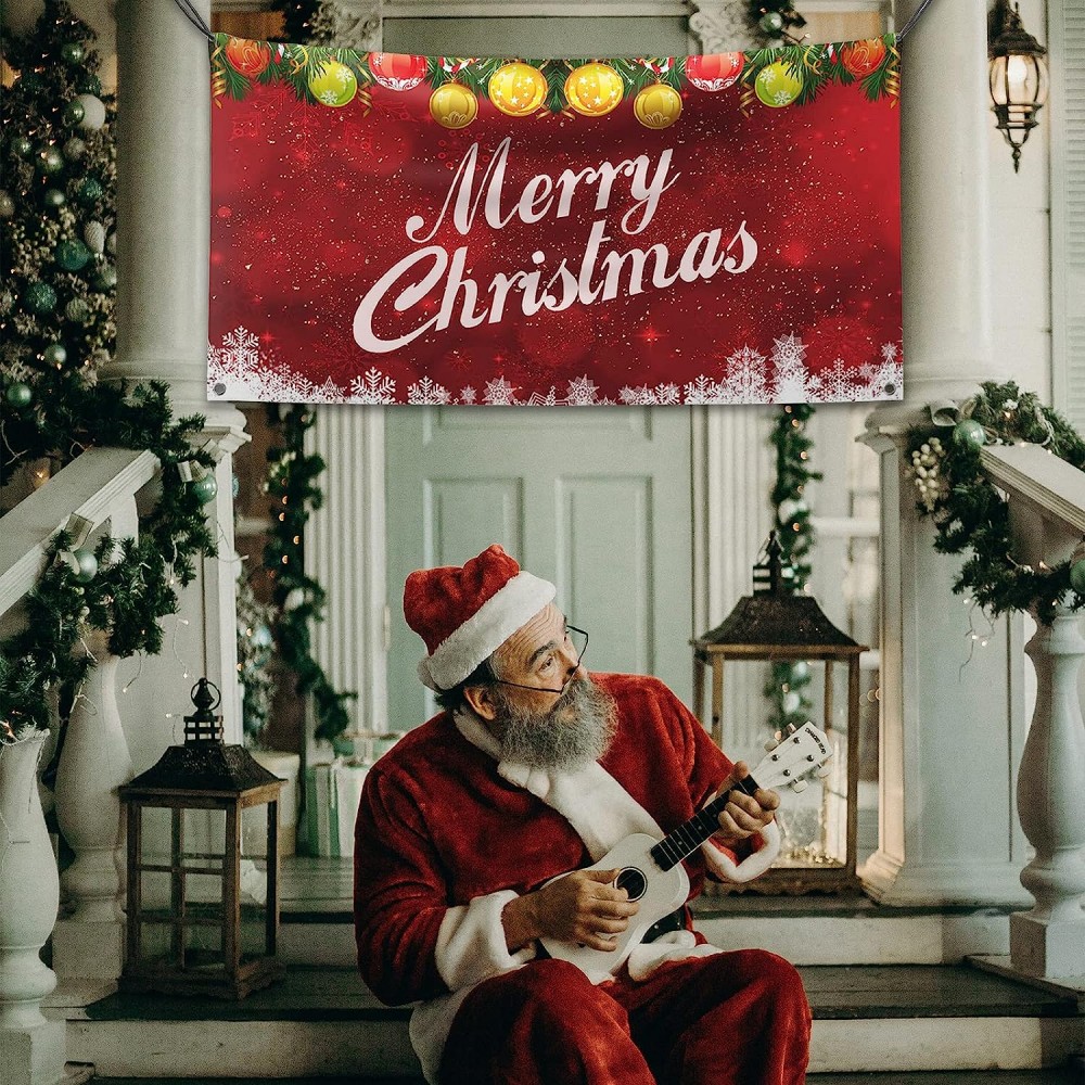 Striscione Banner in pvc personalizzabile per feste con occhielli