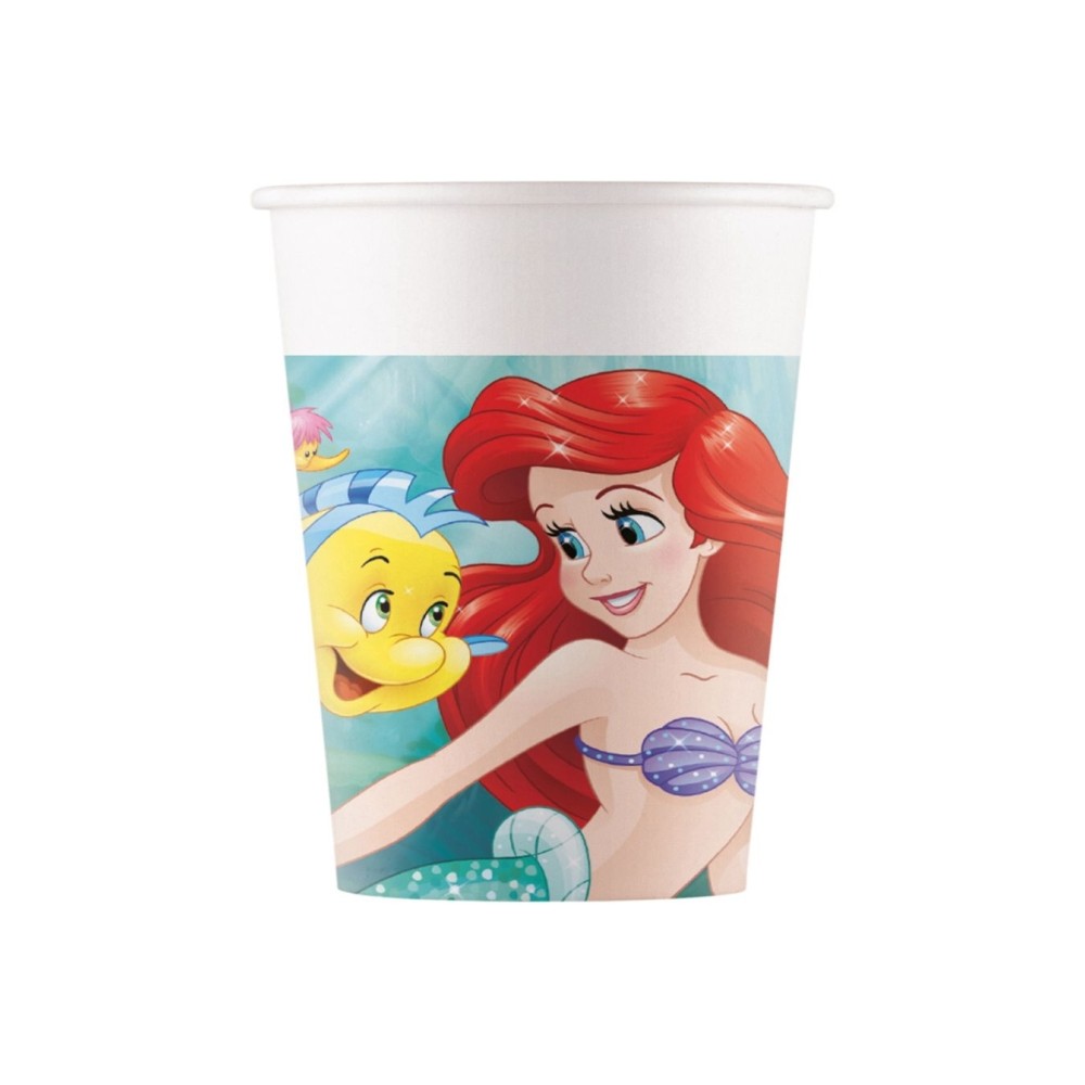 KIT 24 PERSONE SIRENETTA ARIEL CON PIATTI DESSERT