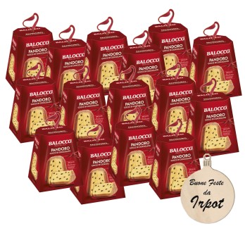 32 X Mini Pandoro Balocco 80 gr + 32 tag in legno