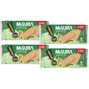 Misura Protein Crackers Salatini con Farina di Soia ad Alto Contenuto di Proteine 400g