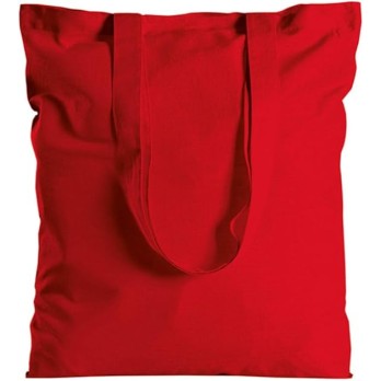 10 Shopper in cotone 38x42 ca rossa
