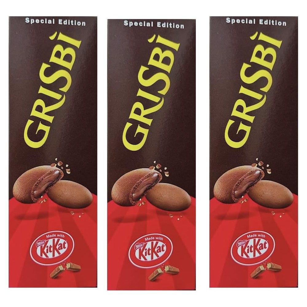 Kit Kat Grisbi Special Edition, Confezione da 3, 112g