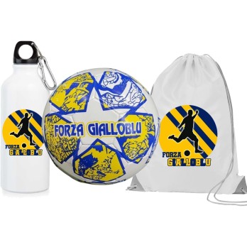 Pallone Parma Forza Gialloblu n.5 + borraccia e sacca