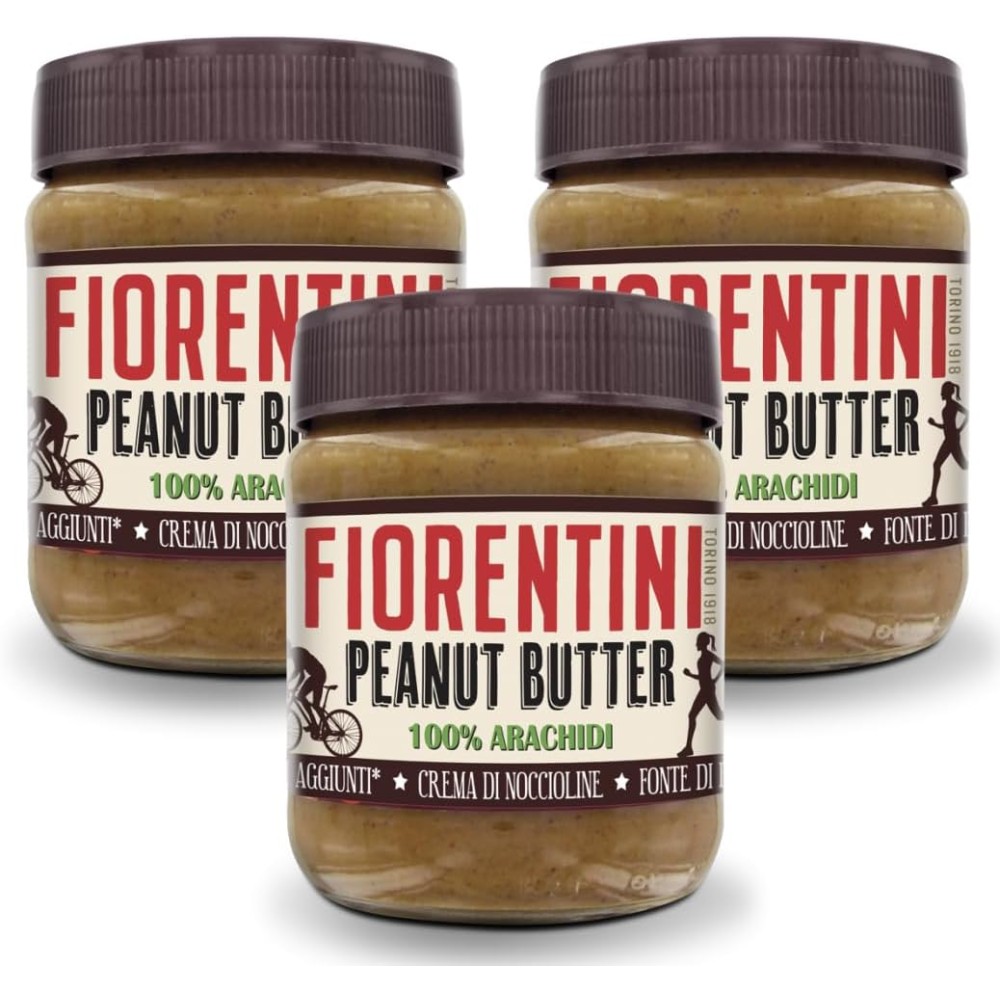 3X Fiorentini Peanut Butter 100% Arachidi, Crema Spalmabile