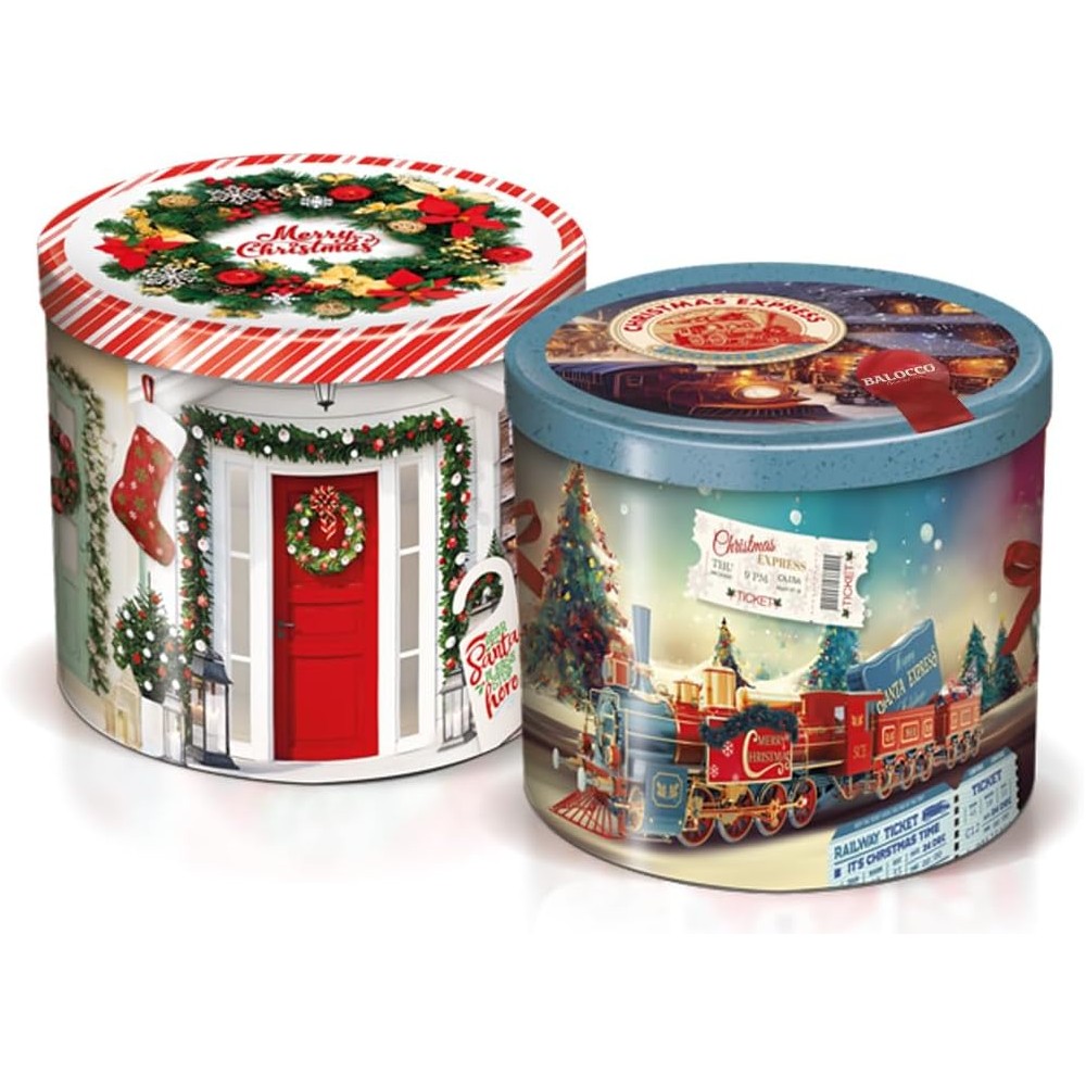 Balocco Pandoro Classico Soffice in Confezione Natalizia di Latta Decorata (Edizione 2023) 750g