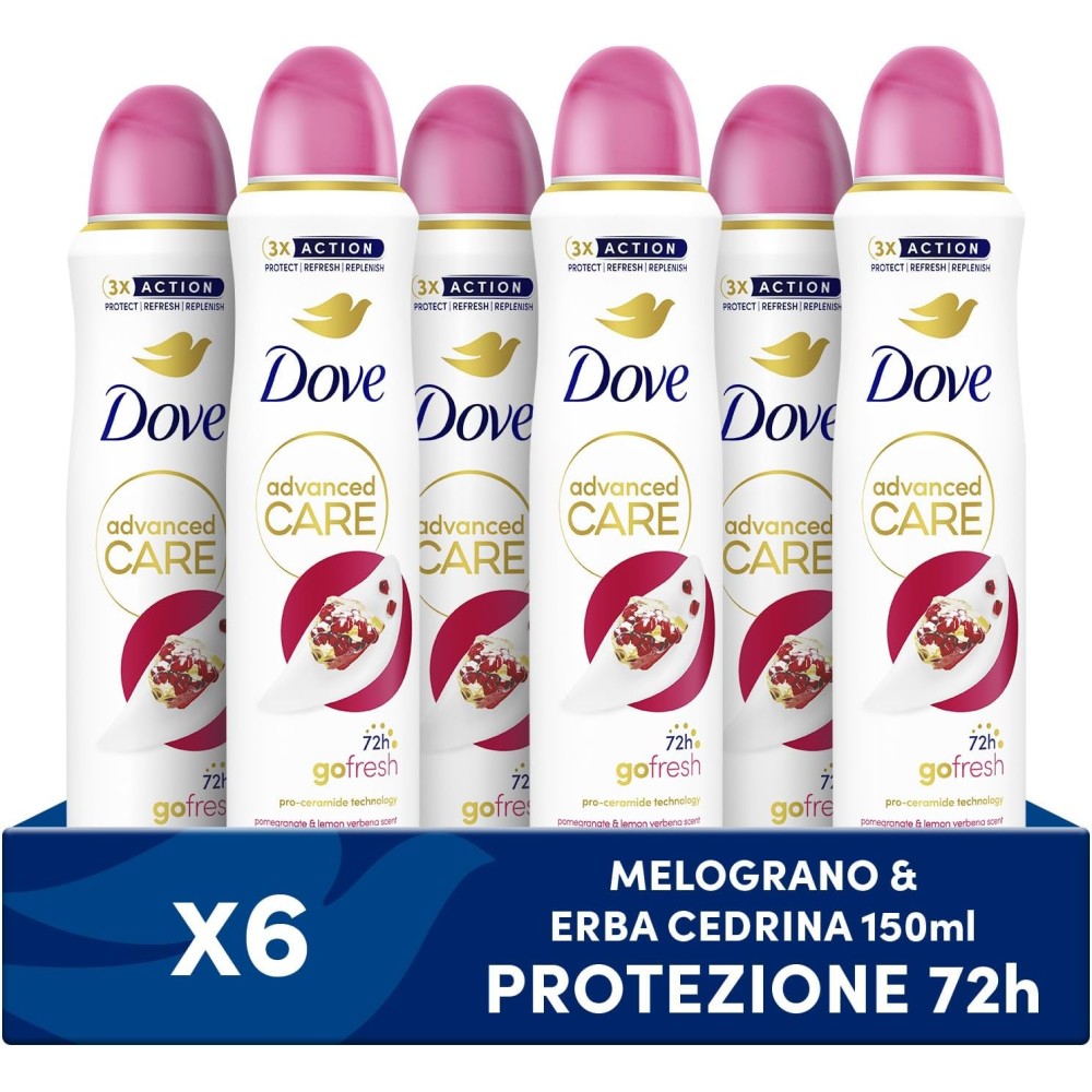 Dove Deodorante Spray Advanced Care Go Fresh Melograno